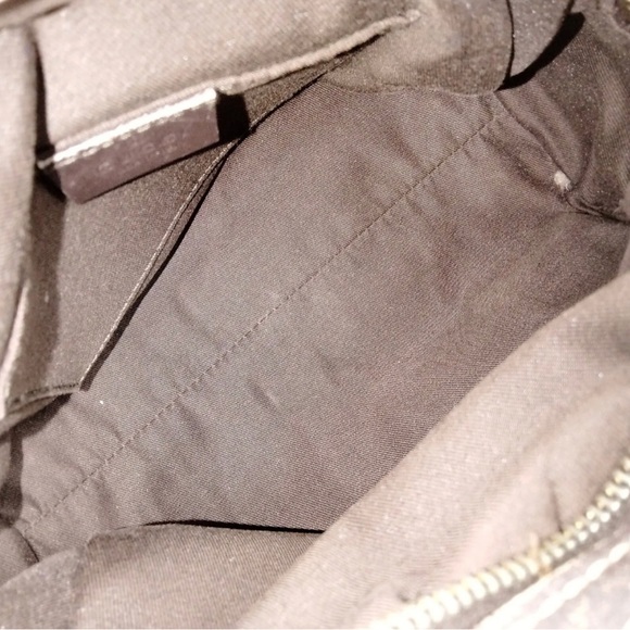Auth Gucci Beige/ Brown GG Canvas and Leather Satchel - Picture 7 of 9